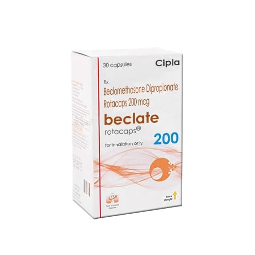Beclate CFC Free 200 Mcg Rotacaps